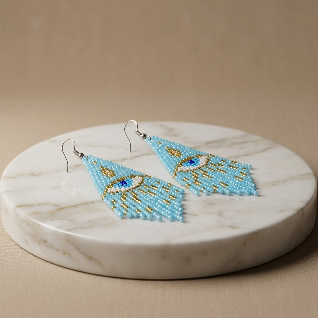 Turkish Evil Eye Earrings