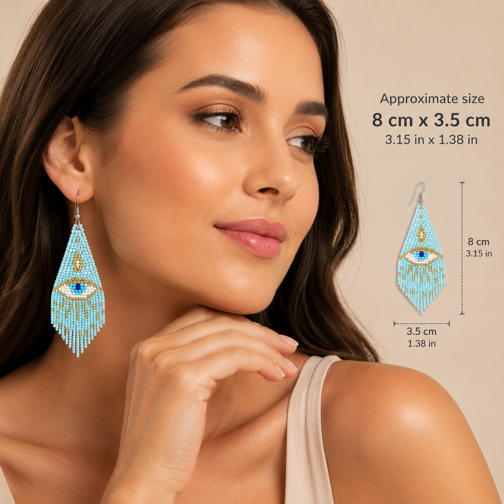 Turkish Evil Eye Earrings