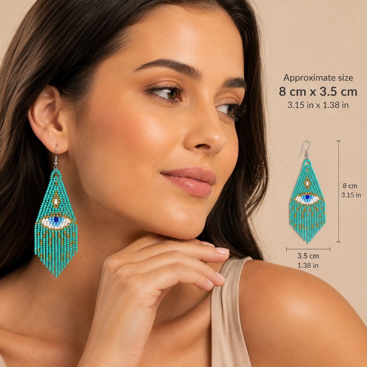 Turkish Evil Eye Earrings