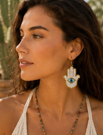 Mystic Hamsa Earrings