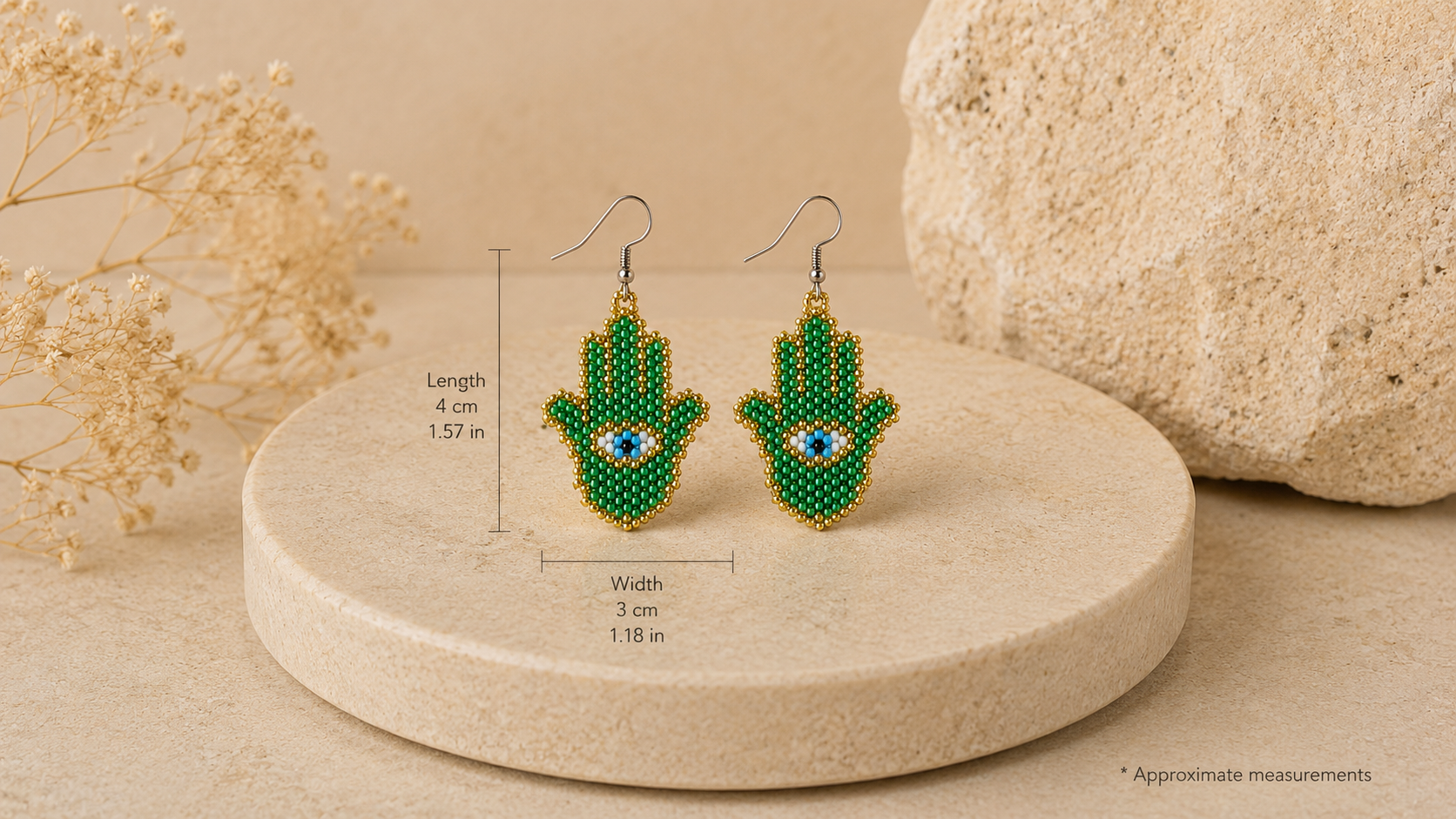 Mystic Hamsa Earrings