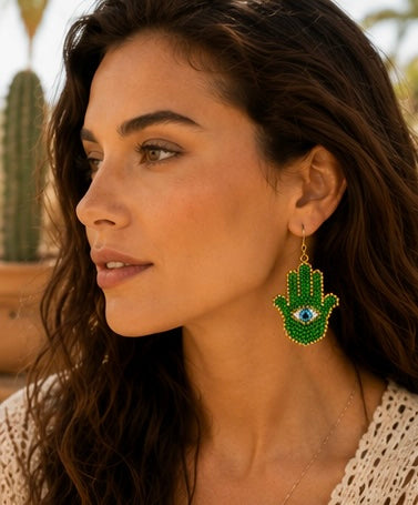 Mystic Hamsa Earrings