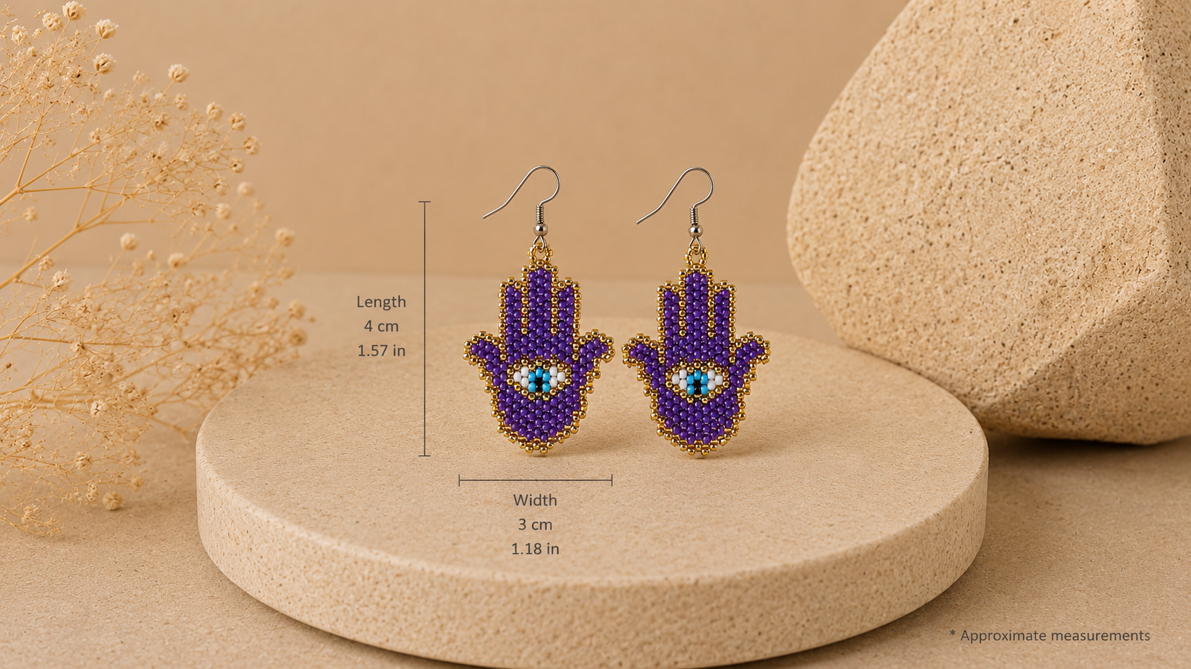 Mystic Hamsa Earrings
