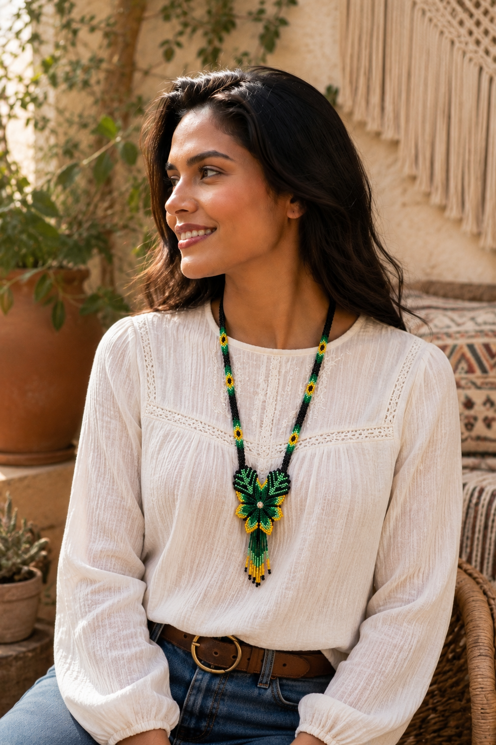 Floral Emblem Necklace