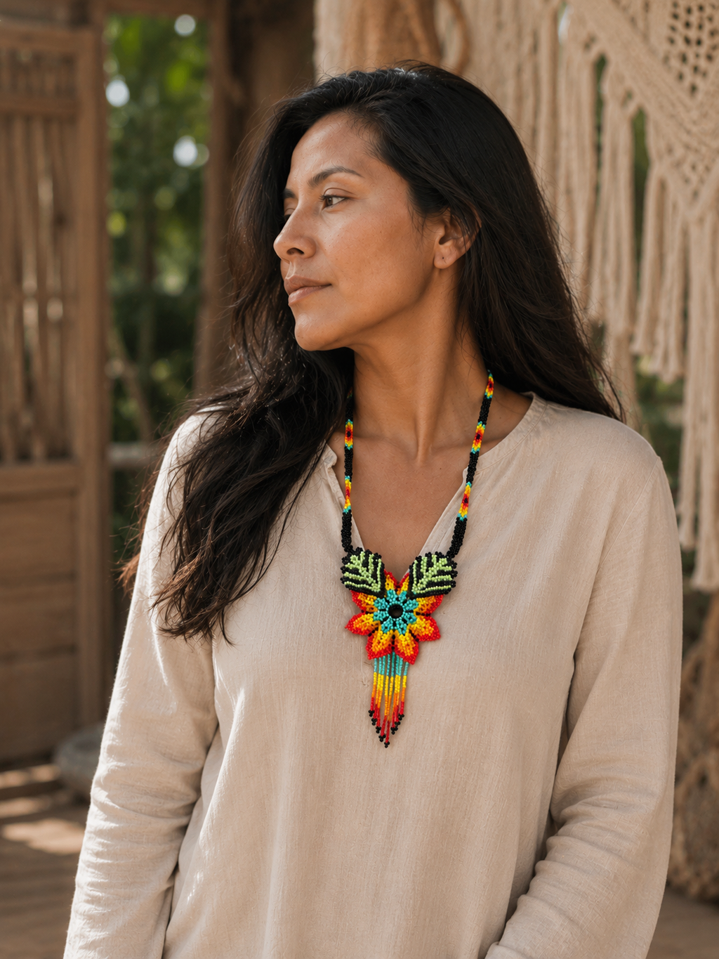 Floral Emblem Necklace