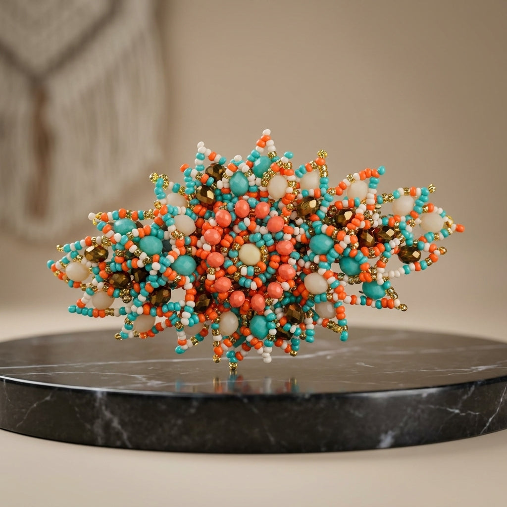 Crystal Beaded Hair Clip