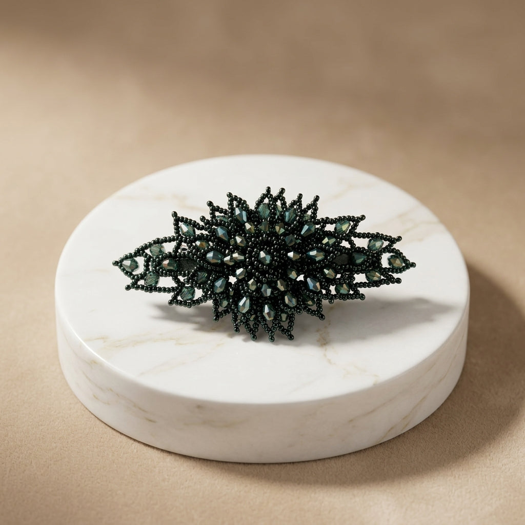 Crystal Beaded Hair Clip