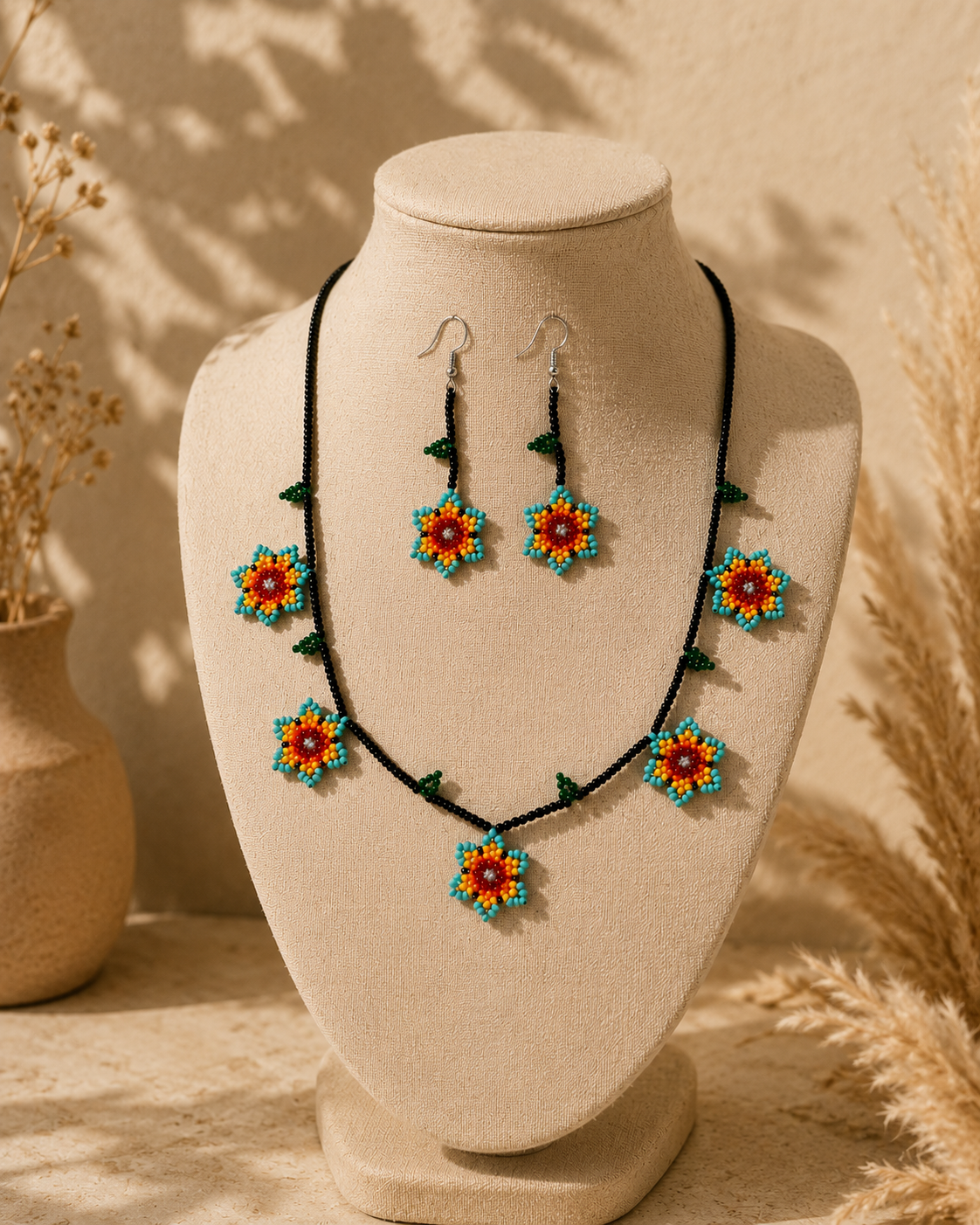Wildflower Necklace & Earrings Set