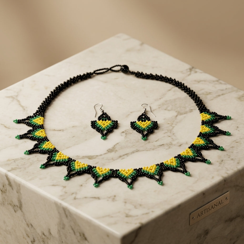Petals Necklace & Earrings Set.